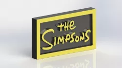 The Simpsons Logo Plaque Rectangle