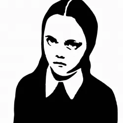 Wednesday stencil