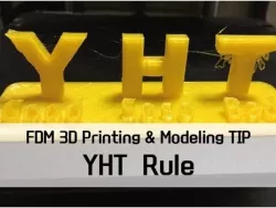 "YHT Rule" for learning of FDM 3D printer