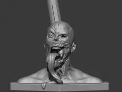 Zombie head Wacom pen holder