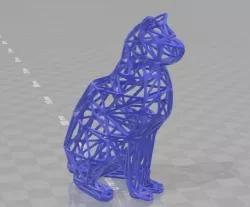 3d cat figure