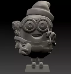 3D Minion Bob Christmas Theme
