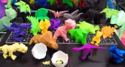 3D models, #LowPolyDino Low Poly Dinosaur Kickstarter models