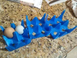 3D Printed Egg Crate, interlocking and stackable