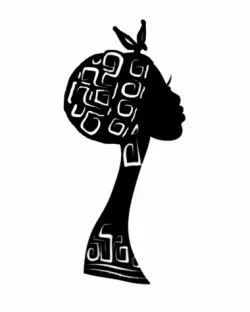 African Lady wall art
