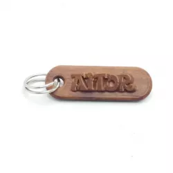 AITOR Personalized keychain embossed letters
