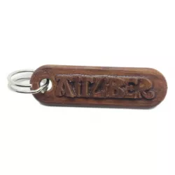 AITZIBER Personalized keychain embossed letters