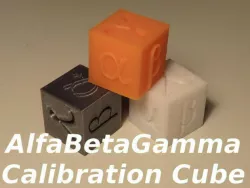AlfaBetaGamma 20mm Calibration Cube