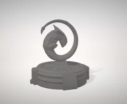 Alien queen on stand chestburster statue