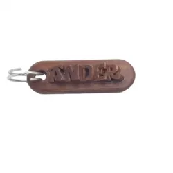 ANDER Personalized keychain embossed letters