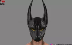 Anubis - Anpu - ancient Egyptian god Mask for cosplay