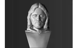 Aragorn bust Lord of the Rings 3D printing ready stl obj