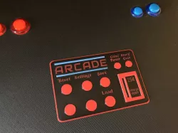 Arcade Machine Directions Card