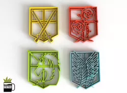 ATAQUE A LOS TITANES MOLDE CORTANTE PARA GALLETAS FONDANT