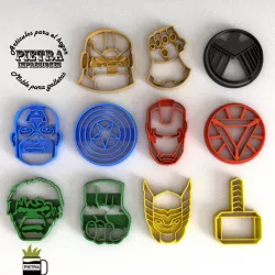 AVENGERS END GAME MOLDE CORTANTE PARA GALLETAS