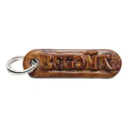 BEGOÑA Personalized keychain embossed letters