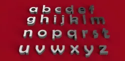 BERLIN SANS font lowercase 3D letters STL file