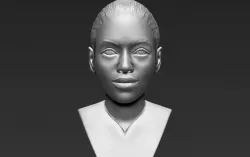 Beyonce Knowles bust 3D printing ready stl obj