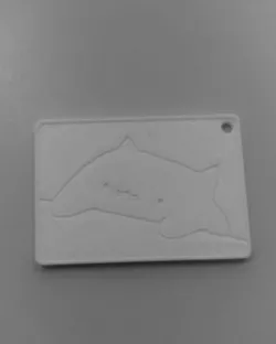 Bongo cat keychain