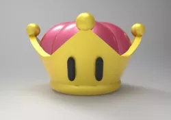 Bowsette crown 3D print model