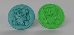 Bulbasaur coasters (pair)
