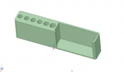 Business card holder - Cards on the right side facing out.
