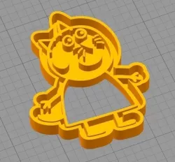 CANDY CAT (from PEPPA PIG) COOKIE CUTTER