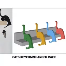Cats Keychain Hanger Rack