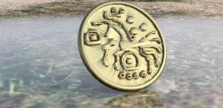 Celtic coin coaster
