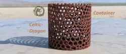 Celtic dragon container