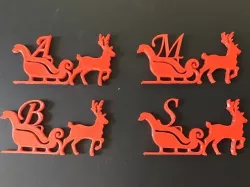 CHRISTMAS REINDEER 3D letters stl file
