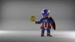 Chubby Captain America