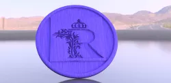 Coaster letter 'R'