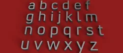 CONVECTION Font lowercase 3D letters STL file