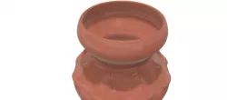 country style vase cup vessel v308 for 3d-print or cnc