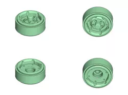 Crawler Scaler Rims 1.9" for HG P407 Tamiya Bruiser Clone 220mm