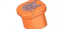 custom-made furniture handle knob 3d-print w bear