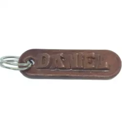 DANIEL Personalized keychain embossed letters