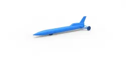 Diecast model Blue Flame jet car Scale 1:24