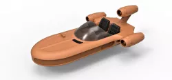 Diecast model of Landspeeder X-34 from Star Wars Scale 1:24