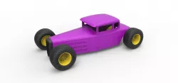 Diecast shell and wheels for Hot rod Scale 1 to 24