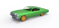 Diecast shell and wheels Impala Scale 1 to 24