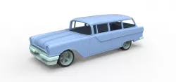 Diecast shell and wheels Pontiac Chieftain 1955 Scale 1 to 24