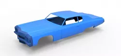 Diecast shell Chevrolet Impala 1972 Scale 1 to 20
