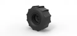 Diecast Wheel for mud drag racing