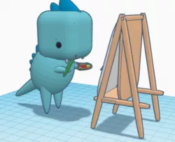 dinosaur: paints dinosaur