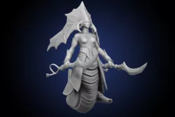 Dota 2 Fanart Naga Siren 3D print model