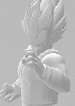 Dragon Ball Character Blue Vegeta Charging