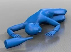 Drunk male sleeping