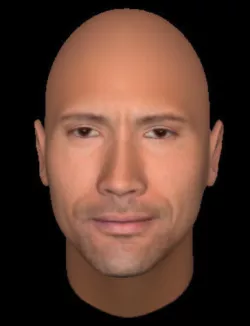 Dwayne Johnson's 3D model